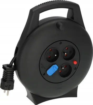 Produktbild von Brennenstuhl Kabeltrommel 2xUSB 3 Steckdosen 10m schwarz