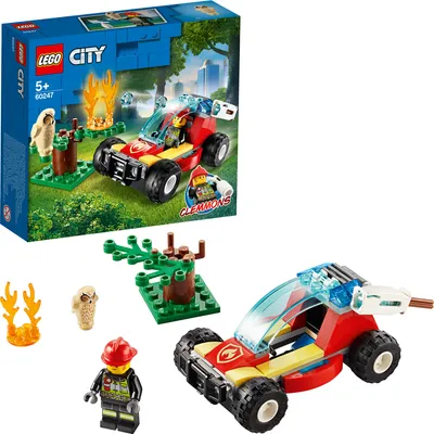 Produktbild von LEGO 60247 City Waldbrand, Kinderspielzeug mit Buggy und Feuerwehrmann, Spielzeugauto toll als Geschenk für Mädchen und Jungen ab 5 Jahre