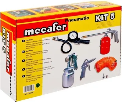 Produktbild von Druckluft Zubehör Kit, Mecafer 9179151, Farbspritzpistole, Ausblaspistole, Flüssigkeitssprüher, 3m Schlauch