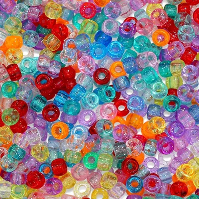 Imagen del producto de Juego de lentejuelas Ponykralenset, 1200 unidades, 6 x 9 mm, colores variados, para manualidades