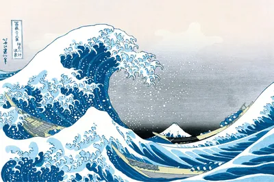 Image de Grande vague - Poster - de Kanagawa + 1 Ü-Poster taille 61x91,5cm