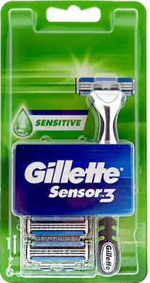 Obrázek produktu pro Žiletky Gillette Sensor 3 Sensitive, balení 6 kusů s rukojetí