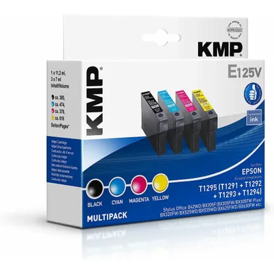 Immagine prodotto di KMP 1617,4050 KMP E125V Multipack BK/C/M/Y compatibile con Epson T 129