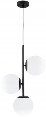 Produktbild von Hängelampe 14 cm breit H: max. 110 cm E27 3-flammig Kugelschirm Modern Hängeleuchte