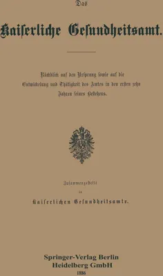 Produktbild von Das Kaiserliche Gesundheitsamt