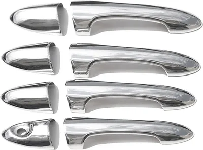 Immagine prodotto di Rivestimento maniglia porta Tappi maniglia per Ford Focus 1998-2004 4 porte in acciaio inox 8x