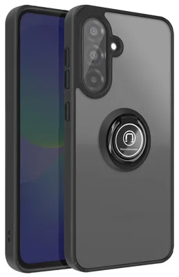 Produktbild von Avizar, Hülle mit Ringhalter und Magnet für Samsung Galaxy A37, Schwarz