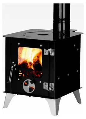 Produktbild von Outdoor-Ofen TINY mit Herdplatte, Zeltofen, Terrassenofen, Campingofen, Outdoor-Kamin, Gartenofen