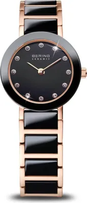 Produktbild von Bering 11422-746 Ceramic 11422-746 Schwarz Roségold Damen Armbanduhr