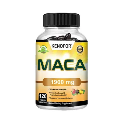 Productafbeelding van Maca-wortelcapsules | 120 capsules met Peruaans maca-extract voor mannen en vrouwen