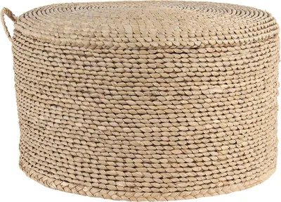 Obrázek produktu pro Clayre & Eef Pouf Ø 40x23 cm Hnědá mořská tráva