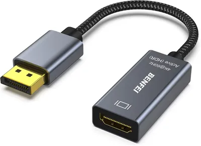 Produktbild von BENFEI Aktiv DisplayPort auf HDMI Adapter, Unidirektional DisplayPort DP Computer zu HDMI Monitor Adapter (Stecker zu Bu
