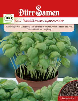 Produktbild von Basilikum Genoveser | -Basilikumsamen von Dürr Samen