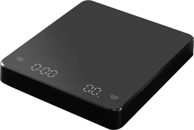 Produktbild von Digitale Kaffeewaage mit Timer, LED-Bildschirm, Espressowaage, eingebauter Akku, max. 3 kg. Wiegt 0,1 g. Hochpraezise Messung in oz/ml/g