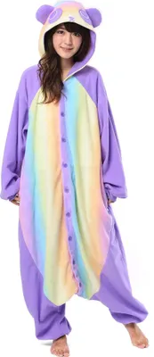 Produktbild von Regenbogen Panda Kigurumi Größe: M-L