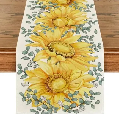 Produktbild von Farbblumen-Tischturm 180X33 Sonnenblumen