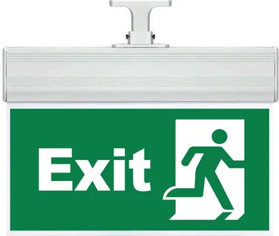 Produktbild von LED Notleuchte Notlicht Notbeleuchtung Fluchtwegleuchte 2W EXIT Türsymbol mit Akku IP20