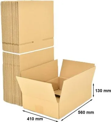 Obrázek produktu pro Skládací kartony Karton pro balení 560 x 410 x 130 mm, 10 kusů