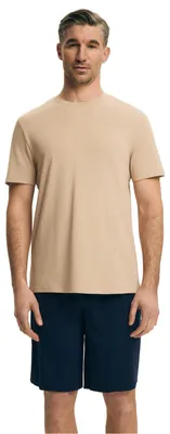 Productafbeelding van Herenpyjama Henderson, klassieke snit, comfortabel, beige, marineblauw, maat L