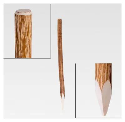 Produktbild von Zaunpfosten Haselnuss 120 cm Holzpfosten Staketen Zaun Pfahl Stakete Rollzaun