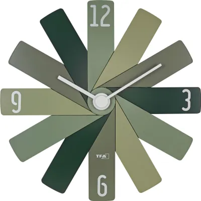Produktbild von TFA Clock in the box  grün Wanduhr