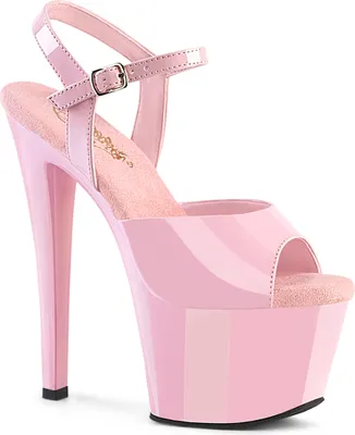 Produktbild von SKY-309 Pleaser y Damen High-Heels Riemen Plateausandaletten babypink Lack