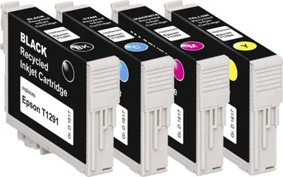 Produktbild von Basetech Druckerpatrone ersetzt Epson T1295, T1291, T1292, T1293, T1294 Kompatibel Kombi-Pack Schwarz, Cyan, Magenta, G