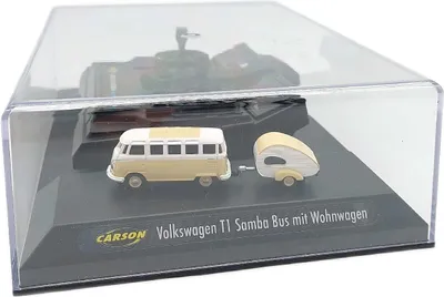 Produktbild von Carson Volkswagen T1 Samba Bus Wohnwagen 2.4GHz Fahrzeugmodell Camping