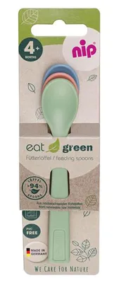 Produktbild von Nip-Löffel Green 3Er Pack