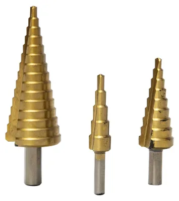 Image de Coffret de 3 forets coniques étagés HSS