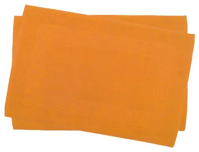 Produktbild von 2 er Set Julie Julsen® Badvorleger Duschvorleger Spirale Orange,50 x 40 cm