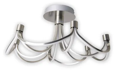 Produktbild von Näve LED Deckenleuchte FESTOS Ø60cm 36W Warmweiss nickelmatt 1379646