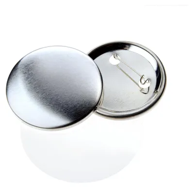 Produktbild von Buttonrohlinge 50mm (100 Stück) für Badgematic Buttonmaschine mit Sicherheitsnadel
