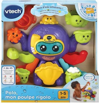 Image de Jouets pour la salle de bain Vtech Baby Polo, My Funny Octopus Jouets aquatiques