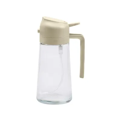 Produktbild von Ölsprüher Ölflasche 2 in 1 Öl Sprühflasche, 470ml Ölspray Glas Ölspender Olivenöl Spray Ölsprüher für Speiseöl Kochen Küche Grillen Heißluftfritteuse
