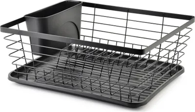 Zdjęcie produktu dla Stojak na naczynia z metalu Basic Kitchen BASIC 36,3 x 30,2 x 14,5 cm, czarny, 1 sztuka