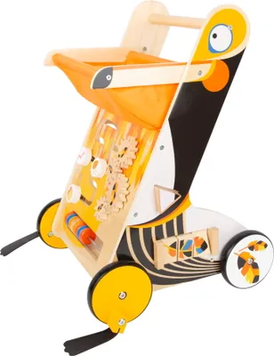 Image de Small Foot Tukan 11737 Chariot d'apprentissage avec pattes plates au look exotique de toucan