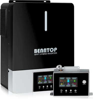 Obrázok produktu pre Hybridný solárny menič 5500W, 48V na 230V s nabíjacím regulátorom MPPT