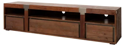 Immagine prodotto di MASSIVMOEBEL24 | mobile TV in legno di Mango 220x48x55 marrone laccato AMSTERDAM #26
