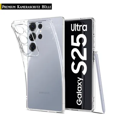 A clear phone case is shown on a white background, with a phone inside it.