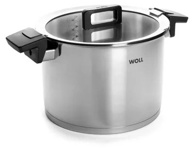 Zdjęcie produktu dla Woll Concept Wysoki rondel z pokrywką: Wszystkie rodzaje płyt, w tym indukcyjne: Ø 24 cm, wysokość 17 cm, 7,6 litra