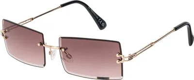 Produktbild von Damen Herren Sonnenbrille Spotlich Designer 80er Urlaub Sommer Strand 30566 Braun