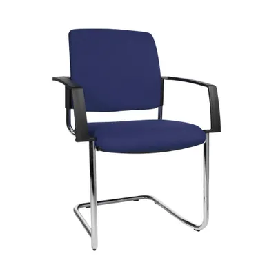 Produktbild von 2 Topstar Besucherstühle BtoB 20 BB390A G26 blau Stoff