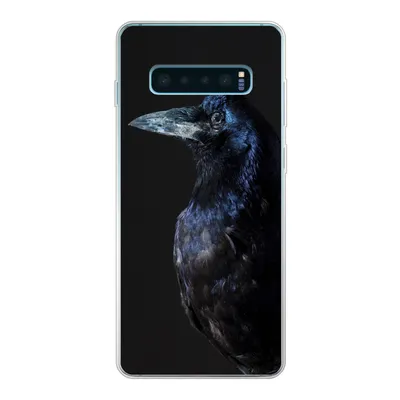 Produktbild von MuchoWow® Handyhülle Schutzhülle Hülle für Samsung Galaxy S10 Lite Vogel - Tiere - Schwarz Silikon Softcase Handy Hülle - Schutz