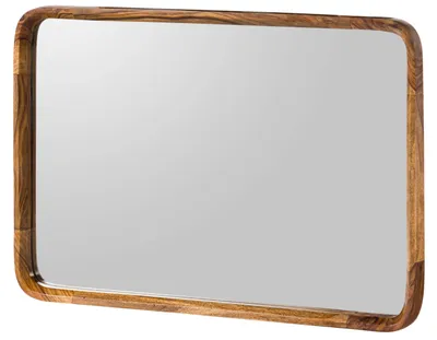 Produktbild von MASSIVMOEBEL24.DE Wandspiegel Sheesham 60x5x90 hellbraun lackiert MAILAND #140