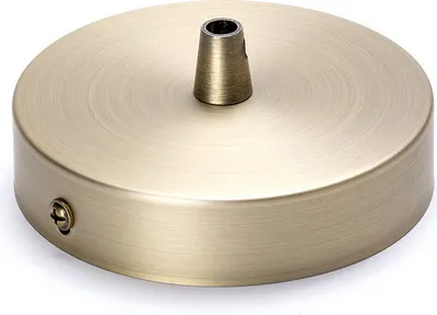 Image de Rosace Baldaquin de plafond Couverture pour lampes suspendues, baldaquin de lampe y compris nipple de serrage, Ø 100 mm, patine