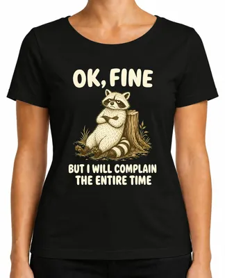Imagen del producto de De acuerdo, pero me quejaré todo el tiempo. Camiseta para mujer, con estampado "Statement Sarkasmus", color , talla S