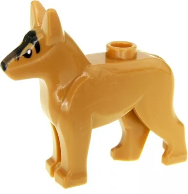 Produktbild von 1x Lego Tier Hund City hell nougat braun Schäferhund Set 4441 4614195 92586pb01