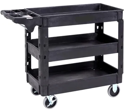 Image de Chariot de service - Chariot de cuisine - Îlot de cuisine - Chariot de service sur roulettes - 2/3 niveaux