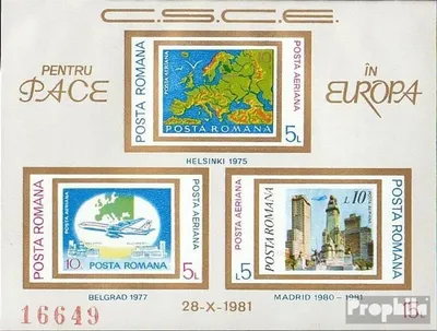 Produktbild von Briefmarken Rumänien 1981 Mi Block183 (kompl.Ausg.) postfrisch KSZE